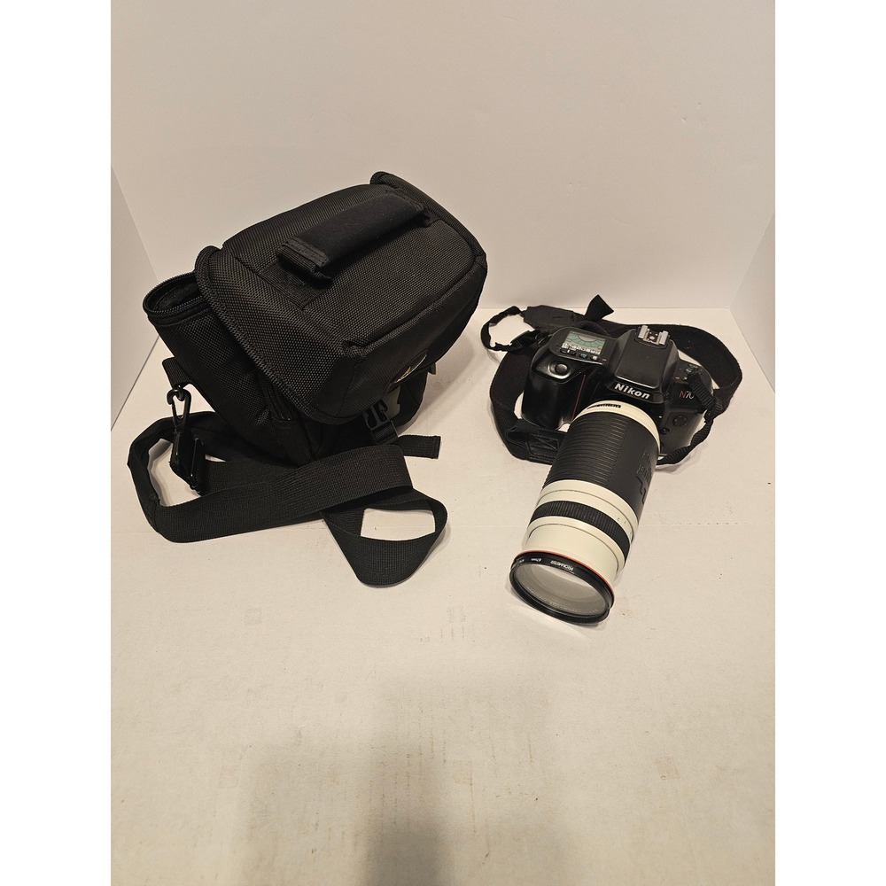 Nikon N70 35mm SLR Film Camera with Promaster 70-210mm Lens and Bag Bundle